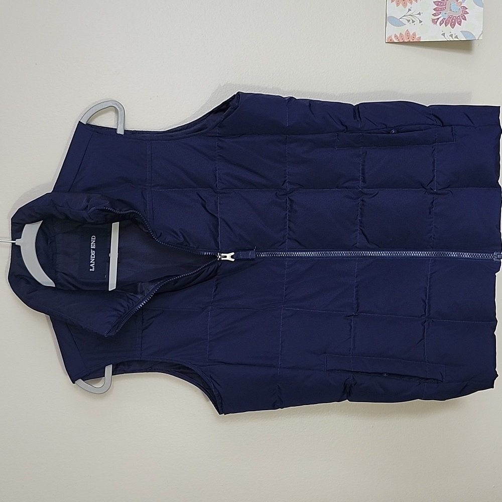 Lands' End | Kids Youth 8-10 Dark Blue Puffer Vest